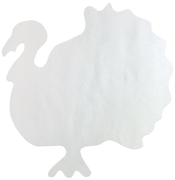 Roylco&reg; Colour Diffusing Turkeys - 8.5" x 8" (21.5 cm x 20 cm) - Pack of 50
