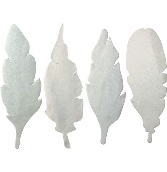 Formes de papier diffuseur de couleurs Roylco®, 8 cm x 23 cm - Plumes - Paquet de 80