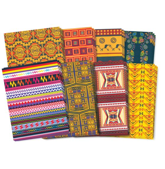 Papier de bricolage amérindien Roylco®, 22 cm x 28 cm - Paquet de 32 feuilles