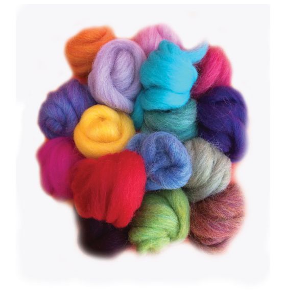Laine mèche à feutrer PacaFluff, 57 g (2 oz) - Multicolore