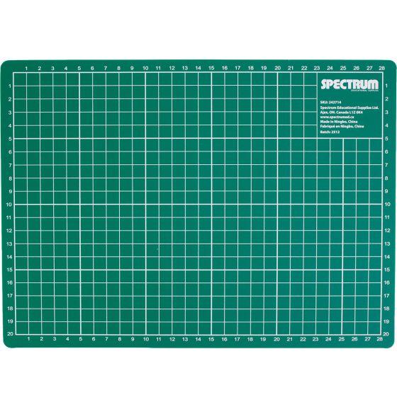 Spectrum Double-Sided Self-Healing Cutting Mat - 22 cm x 30 cm (8.6" x 12")