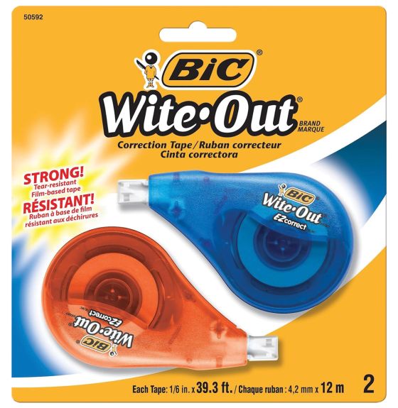 BIC&reg; Wite-Out&reg; EZ Correct Correction Tape - Pack of 2