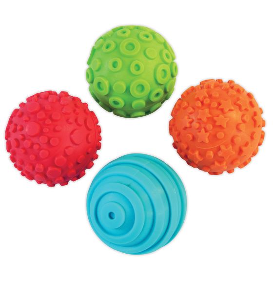 Sphères sensorielles pour pâte à modeler, 6,5 cm (2½") - Paquet de 4