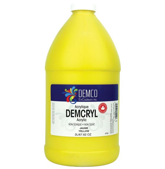 Peinture acrylique Demco EnCouleurs, 2 L (67,6 oz) - Jaune