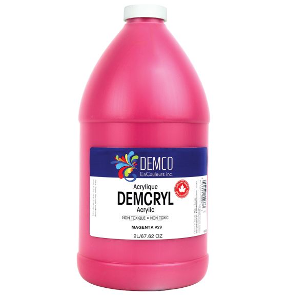 Peinture acrylique Demco EnCouleurs, 2 L (67,6 oz) - Magenta