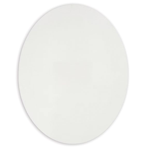 Oval Canvas - White - 17.8 x 22.9 cm (7" x 9")