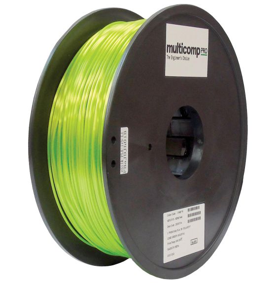 Filament PLA pour imprimante 3D (1,75 mm dia.), 1,0 kg - Vert lime soie