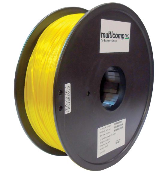Filament PLA pour imprimante 3D (1,75 mm dia.), 1,0 kg - Jaune soie