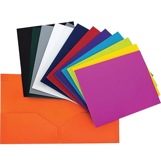 Chemise pour documents, 2 pochettes - Format lettre