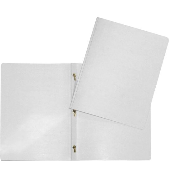 Reliure à attaches Hilroy - Format lettre - Blanc