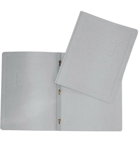 Reliure à attaches Hilroy - Format lettre - Gris