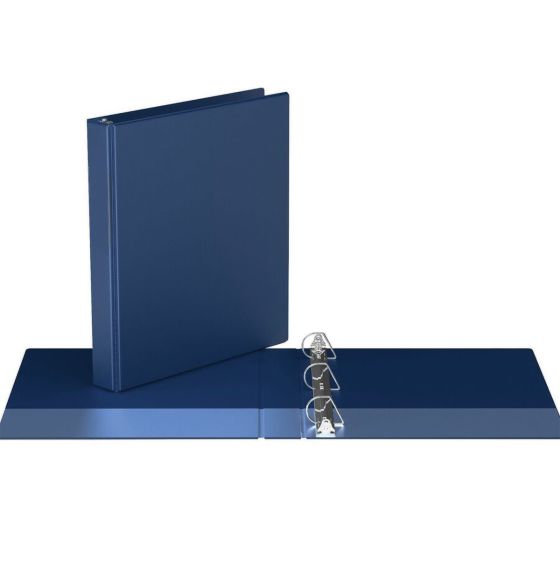Cartable à anneaux en D, format lettre, 2,54 cm (1") - Bleu