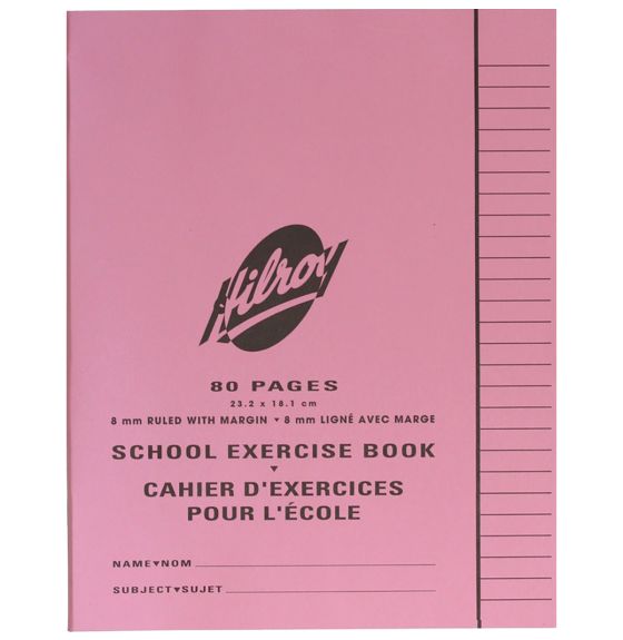 Hilroy Notebook - 3 Hole Punched - 8 mm Ruled - 80 Pages