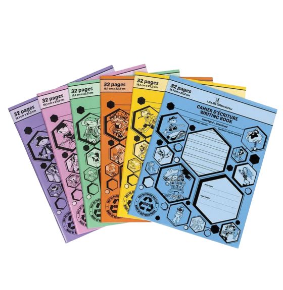 Louis Garneau Small Interlined Exercise Book - 32 Pages