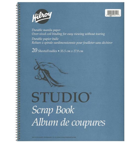 Hilroy Scrapbook - 14" x 11" (35.5 cm x 27.9 cm) - 20 Sheets