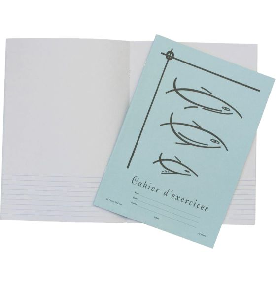 Hilroy Catechese Exercise Notebook - 11-7/8" x 8-3/8" - 8 mm Ruled - Blue Cover - 32 Pages
