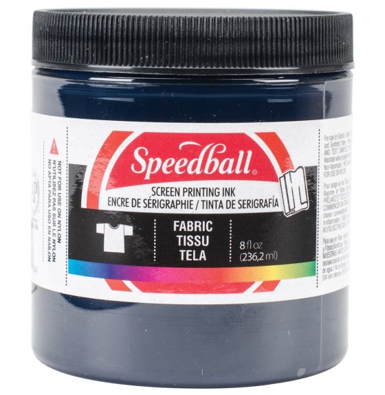 Encre à base d’eau Speedball® pour la sérigraphie sur tissu - 236 ml (8 oz) - Bleu jean
