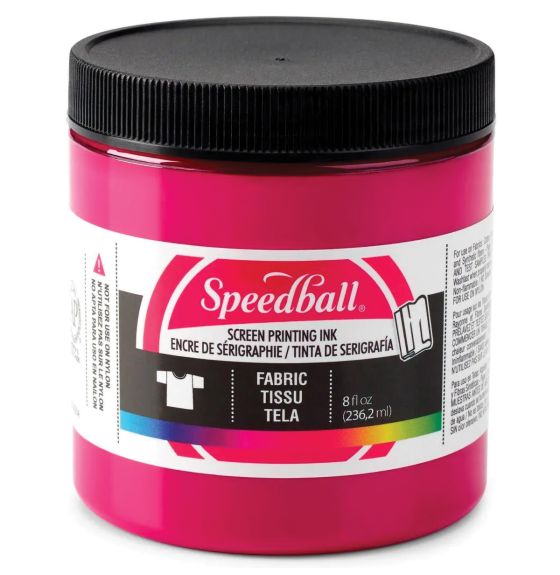 Speedball&reg; Water-Soluble Fabric Screen Printing Ink - 8 oz (236 mL) - Process Magenta