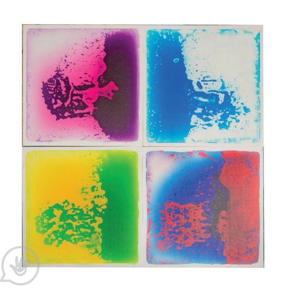 Tuiles en gel multicolore - Ensemble de 4