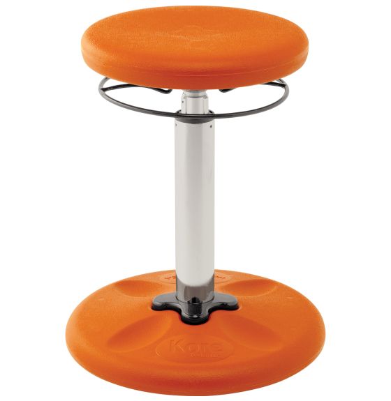 Le tabouret d'équilibre Kore™, ajustable de 42 cm à 61 cm (16,5" à 24") – Orange