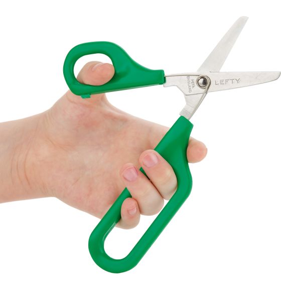 Ciseaux à boucle longue PETA, à ouverture automatique - Pour gaucher
