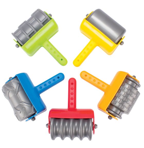 Textured Sand Rollers - Set of 5