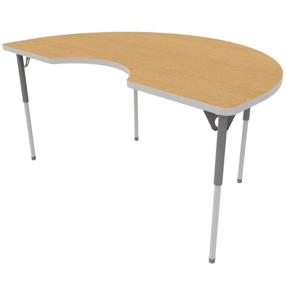 Aktivity Kidney Table - Oak - 48" x 72"
