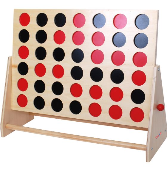 Giant Wooden 4-in-a-Row Game