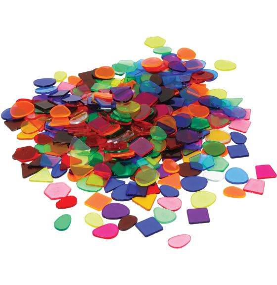 Transparent Irregular Shapes - 300 pcs