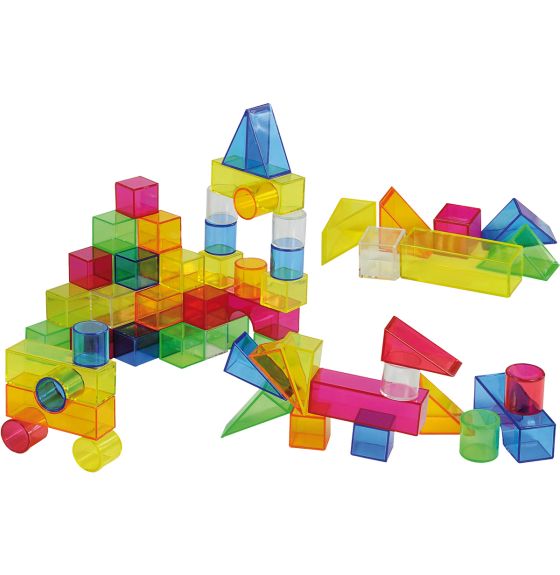 Ensemble de blocs translucides - 50 pièces