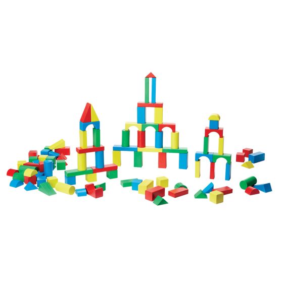 Coloured Block Set: 100 Pieces