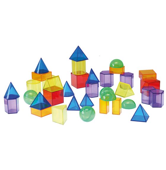 Formes géométriques translucides TickiT® - Paquet de 36