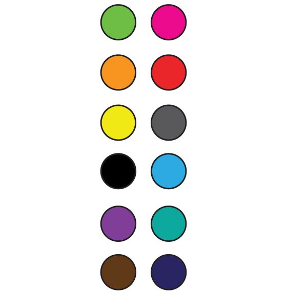 Table Top Physical Distancing Markers