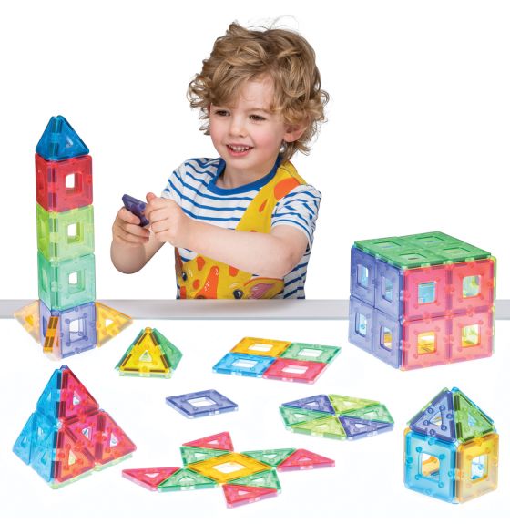 Polydron Translucent KinderMag Class Set