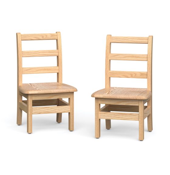 Little Scholars&trade; Wooden Chairs 2 Pack 10" 