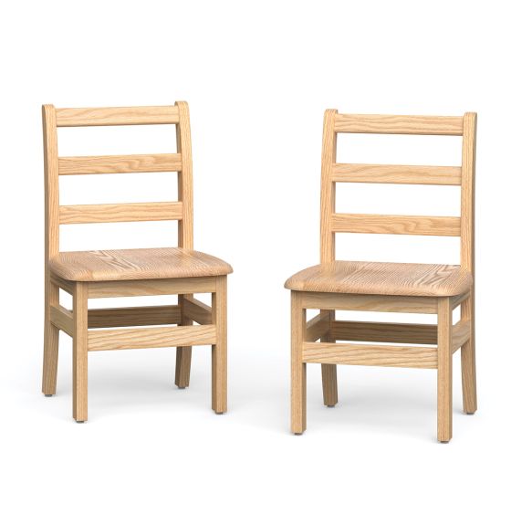 Little Scholars&trade; Wooden Chairs 2 Pack 12" 