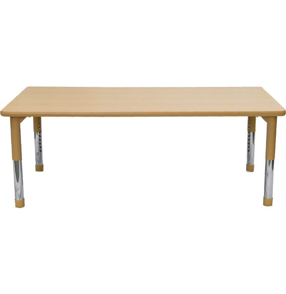 As We Grow&trade; Maple Tan Rectangular Adjustable Table 30" x 60"