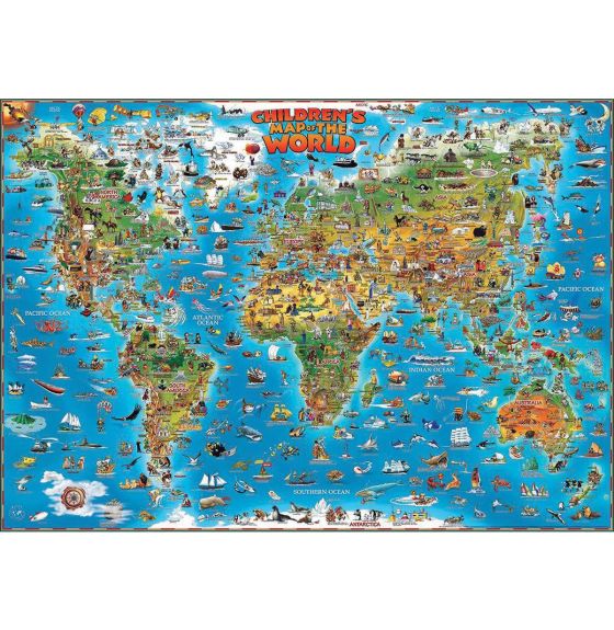 Children's Map of the World - French Only