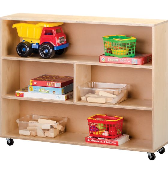 Unité de rangement Stock Wooden Toys avec tablette centrale compartimentée