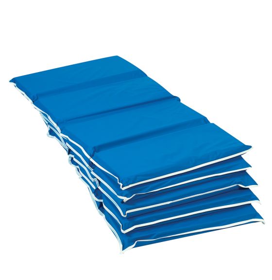 2" Tough Duty Folding Mats - Blue - Pack of 5