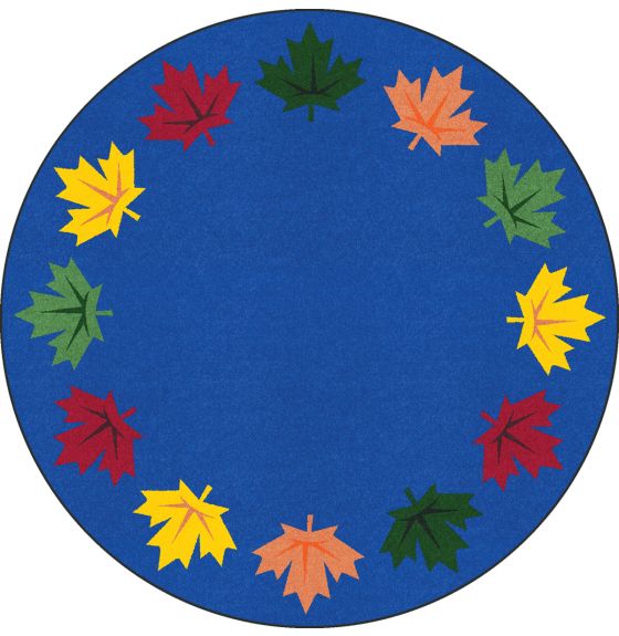 Tapis Joy Carpets de Kid Essentials®, collection Parliament Hill™ - Rond, 2,3 m (7' 7") - Bleu