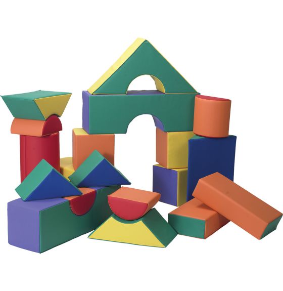 12" Module Blocks - Set of 21 (Set A) - Rainbow