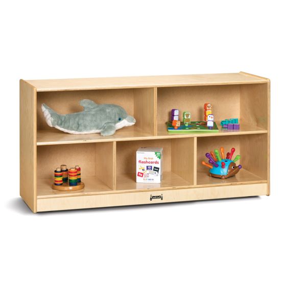 Toddler Wooden Single Mobile Storage Unit - Plywood Back