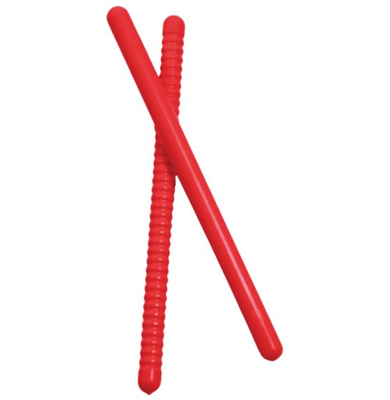 Plastic Rhythm Sticks - 1 Pair - Red
