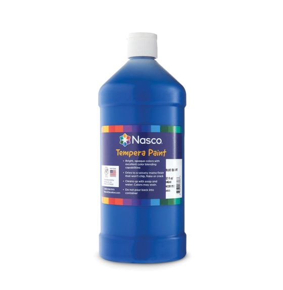 Gouache Nasco®, 946 ml (32 oz) - Bleu