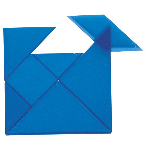 Tangrams pour rétroprojecteur - 4 ensembles (4 couleurs différentes)