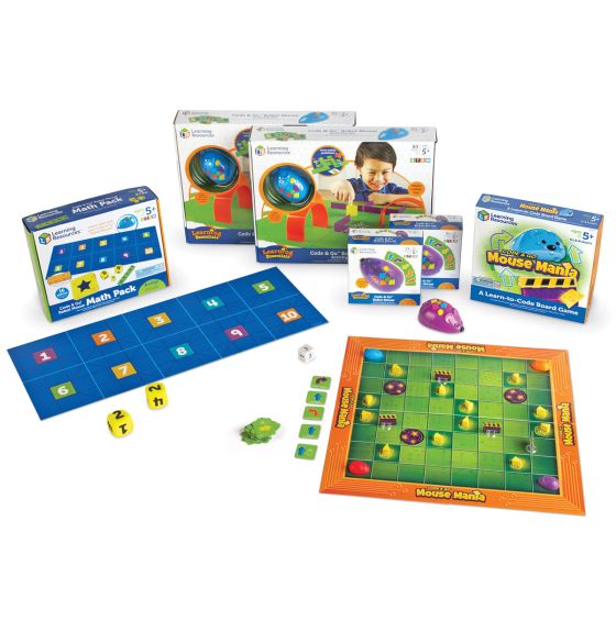 Learning Resources&reg; Code & Go&trade; Robot Mouse Classroom Set