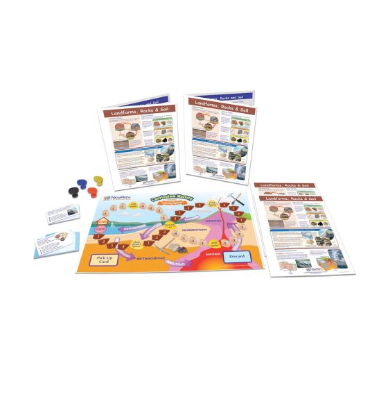 Centres d'apprentissage NewPath Learning®: Reliefs, roches et sols (en anglais)