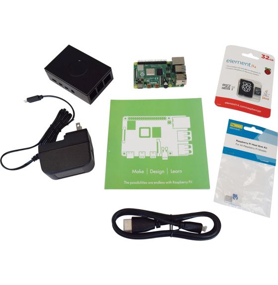 Ensemble de départ Raspberry Pi 4 - Blanc