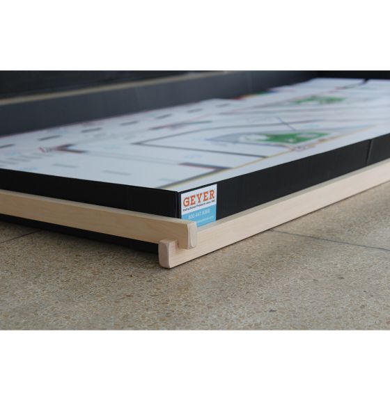 Cadre en bois à ajouter à la surface portable en plastique ondulé pour la robotique FLL
